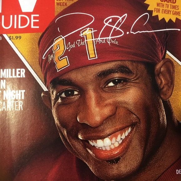 TV Guide Deion Sanders Redskins 2000 (Special & Washington Edition) - Picture 3 of 3